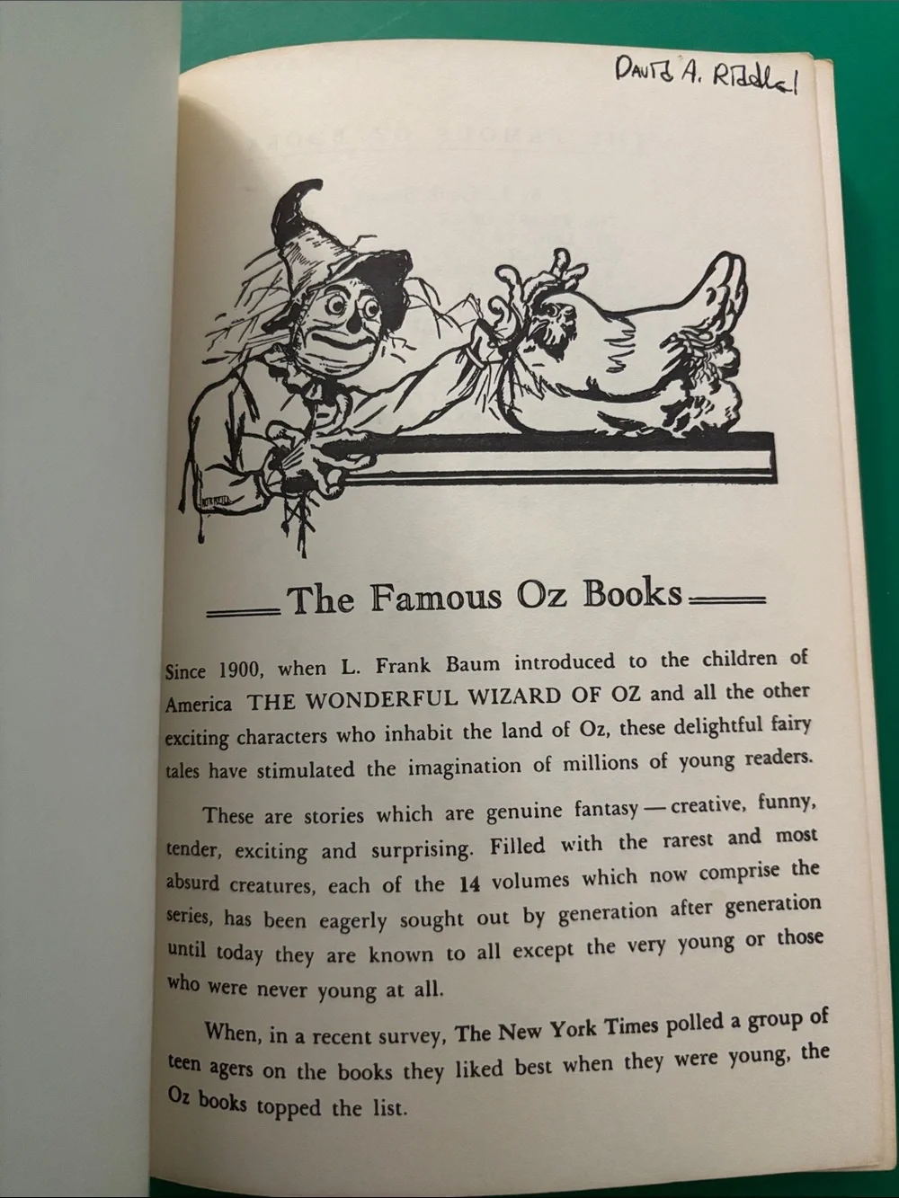 OZMA OF OZ paperback book L. Frank Baum Copyright 1907 Jno Neill Illustrator